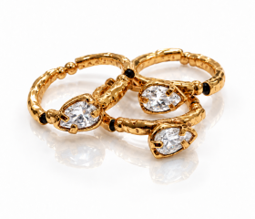 Conjunto de Anéis Gotas