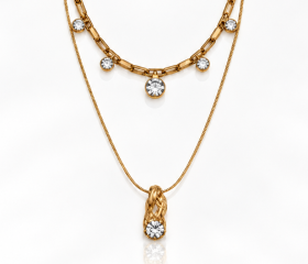 Colar Conjunto Tela Cristal