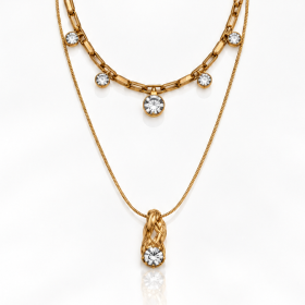 Colar Conjunto Tela Cristal